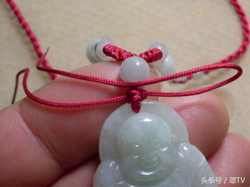 翡翠玉绳子绑法,绑翡翠教程
