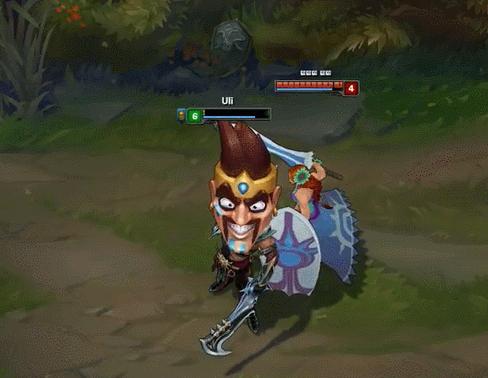 lol喵凯回城,lol愚人节大头德莱文