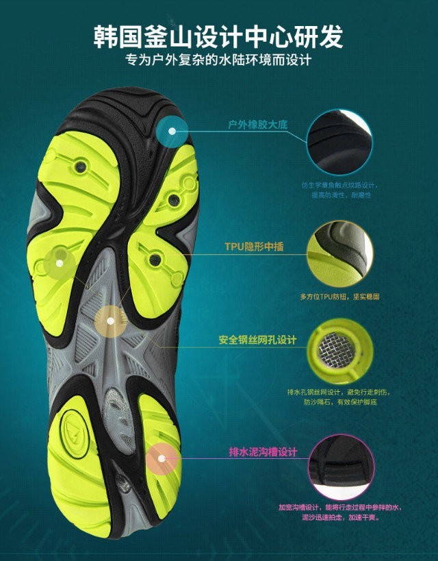 水陆两栖,凉爽一夏―――洛驰3H027E溯溪鞋测试
