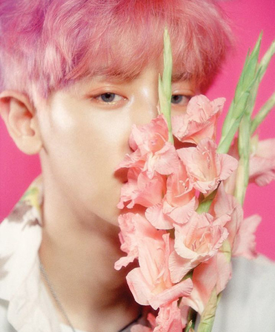 灿烈染过几种颜色的头发,灿烈齐刘海发型