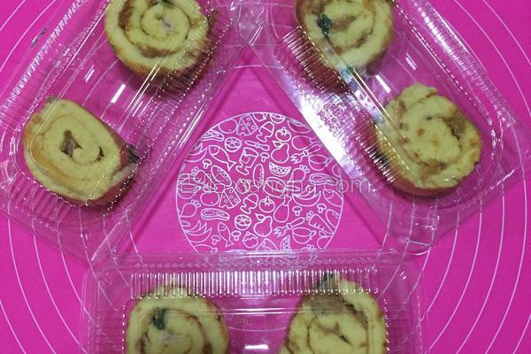 火腿丁肉松蛋糕卷,肉松火腿蛋糕卷