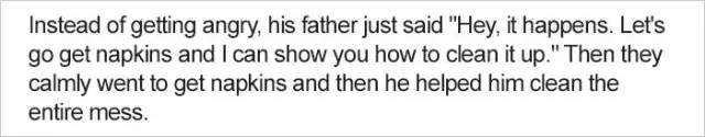 面对被儿子弄得到处都是的沙冰，这个父亲的做法值得每个父母深思