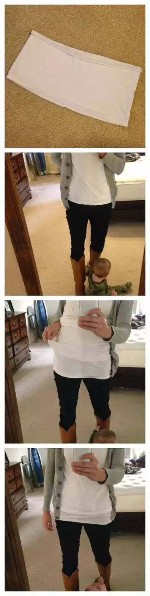 t恤连衣裙太短怎么改,衣服改成短裙子的简单做法