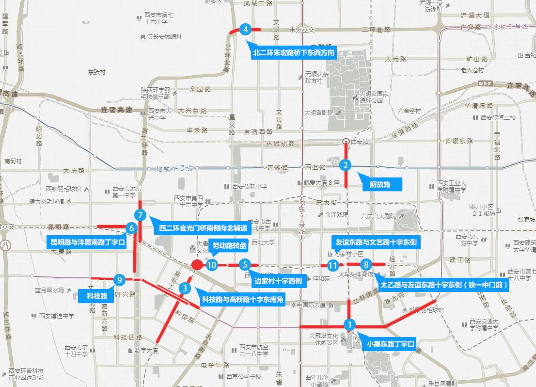 每日交通路线提示,一周出行计划