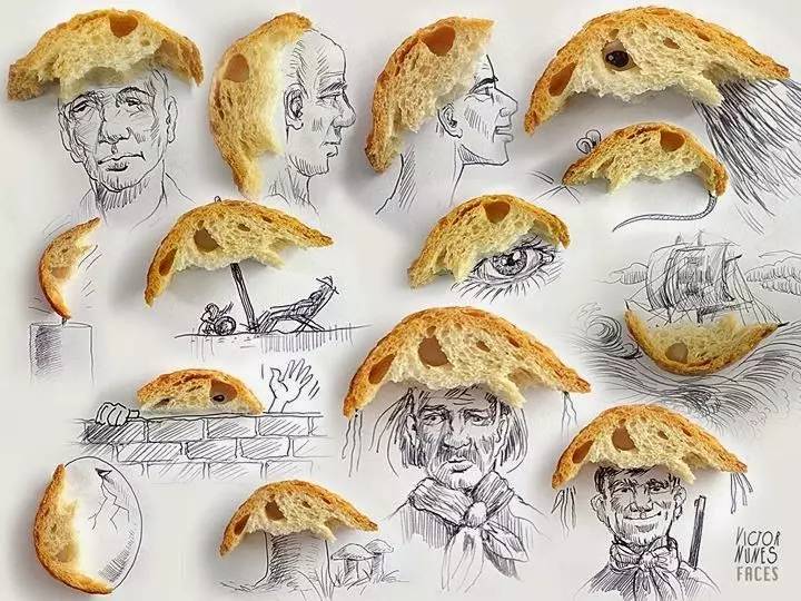 100幅治愈系铅笔小插画,铅笔创意插画