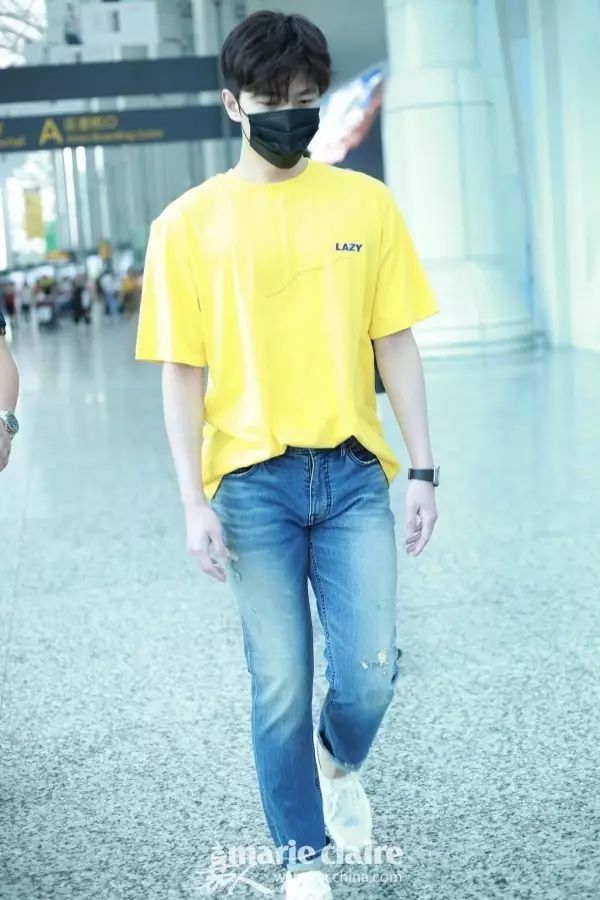 明星同款短袖t恤女杨幂,潮牌t恤女款杨幂同款条纹