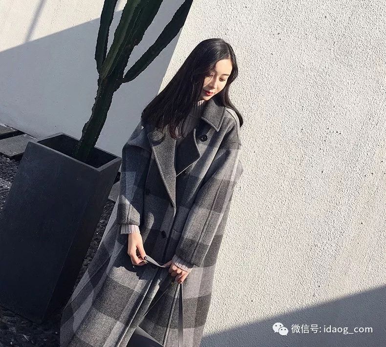 双排扣羊绒大衣怎么穿好看,双排扣系带大衣