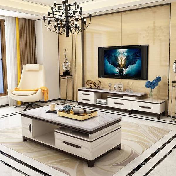 电视柜和茶几怎么搭配效果图大全,茶几电视柜怎么搭配好看