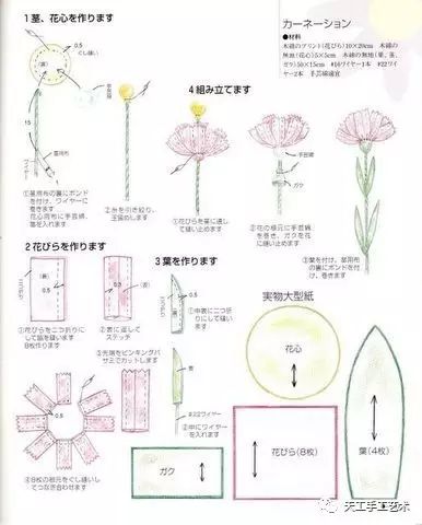手工书制作花束,花朵手工书