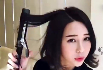 鲨鱼夹的多种夹法中短发,短发长发夹子正确夹法