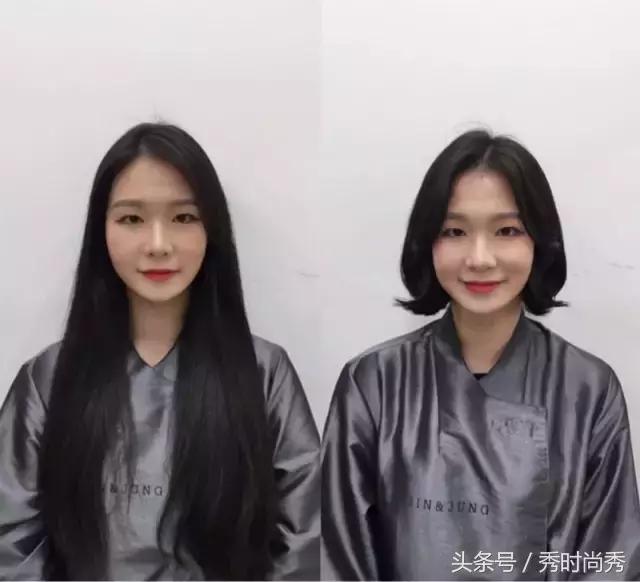 韩系外翻中短发高级感,短发发尾外翻发型