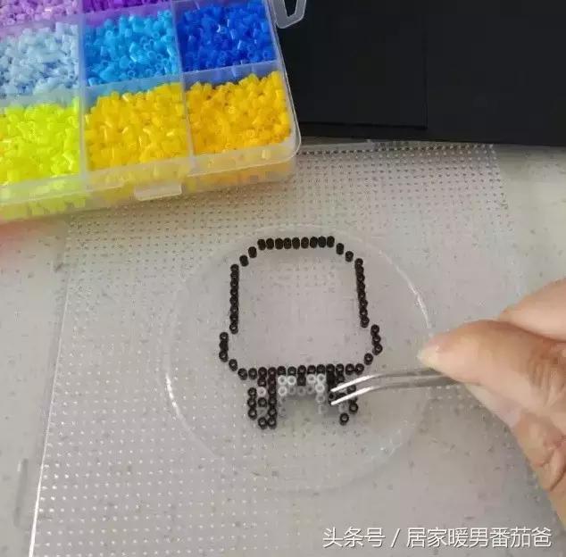 手工活大家一起干,拼豆豆手工教程