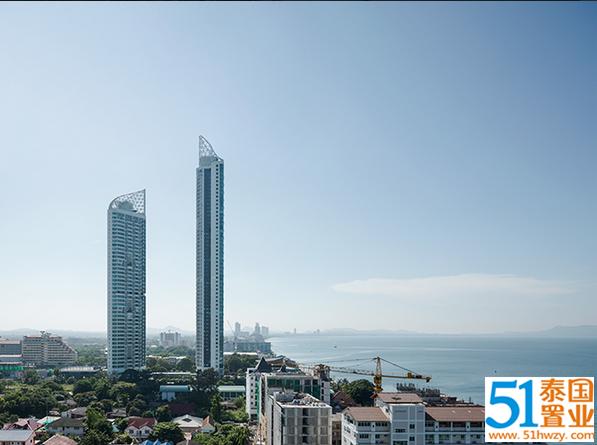 芭提雅中天海滩路LPN现房公寓离海仅50米33万人民币起