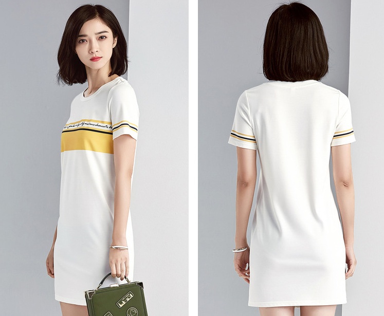 时尚个性收身印花t恤,服装图案印花t恤