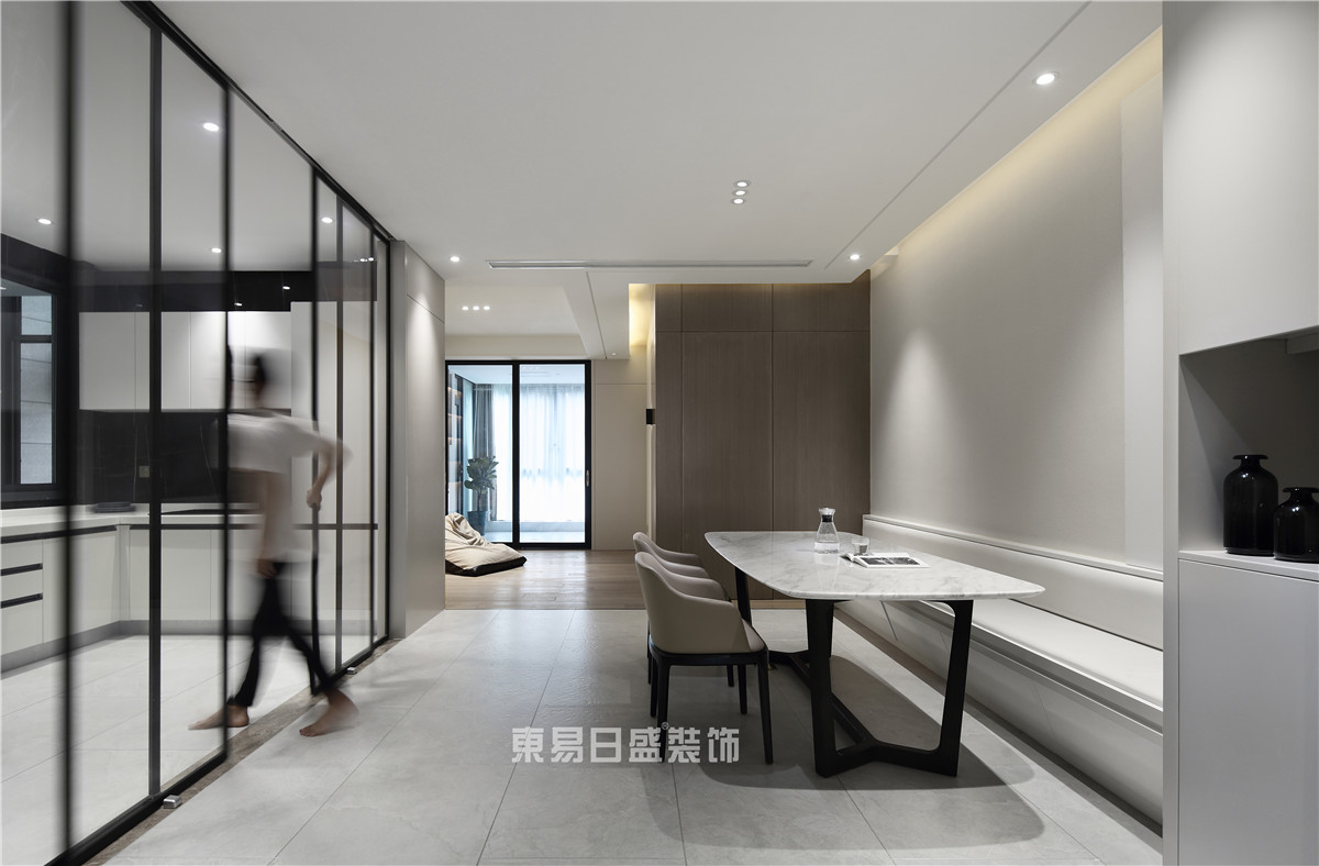 南京110平轻奢装修全包,2万装修140平毛坯房极简风效果图