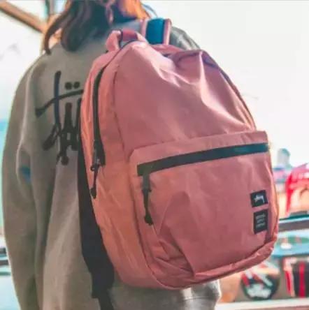 herschel双肩包灰粉,herschel双肩包带侧拉链