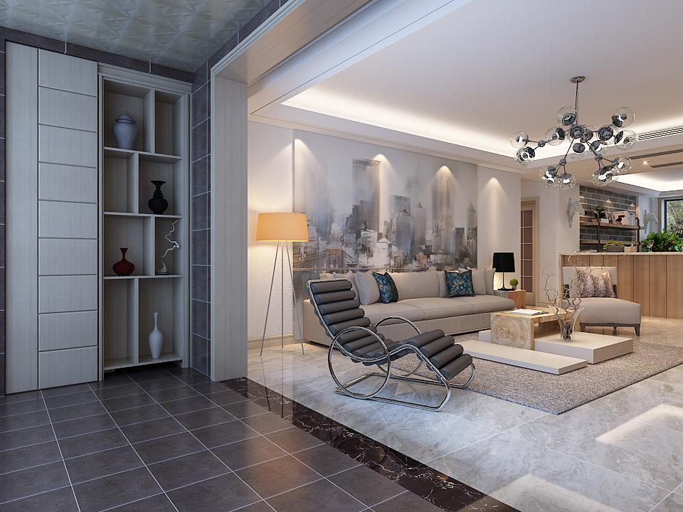 石家庄泰丰观湖一楼带院,泰丰观湖两室两厅装修效果