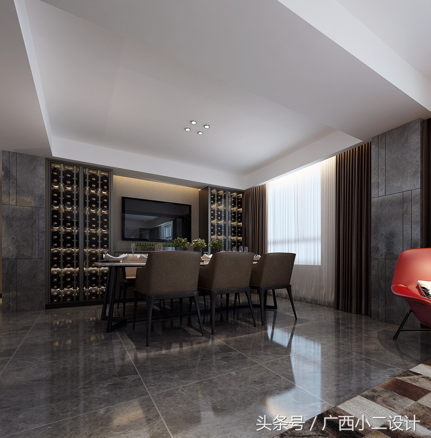 房间装修设计图1-3居室效果图,177平方米装修效果图