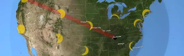 美国最震撼的日全食,美国日全食地点