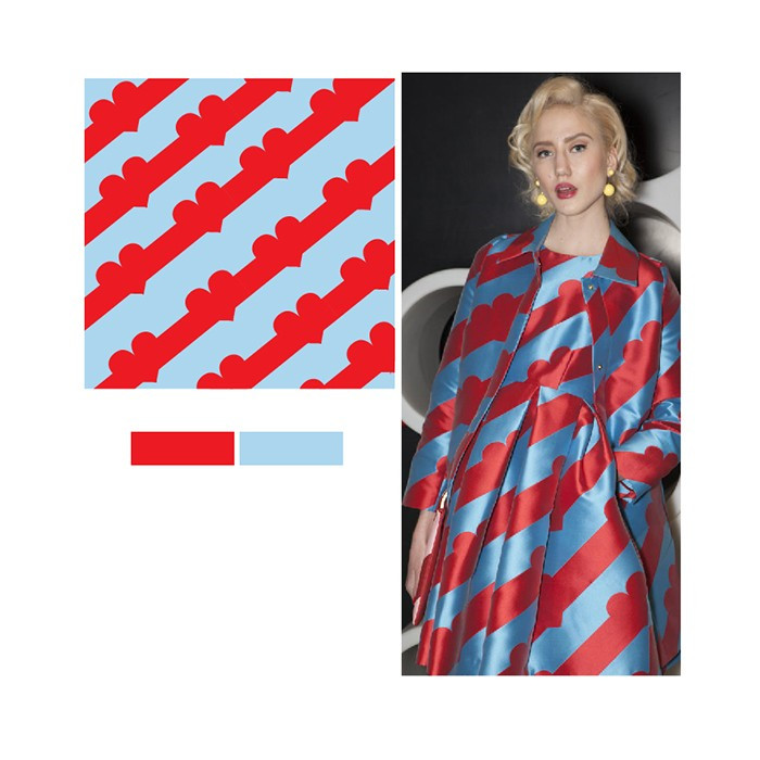 秀场系列服装配色效果图,彩色印花时尚秀图片高清