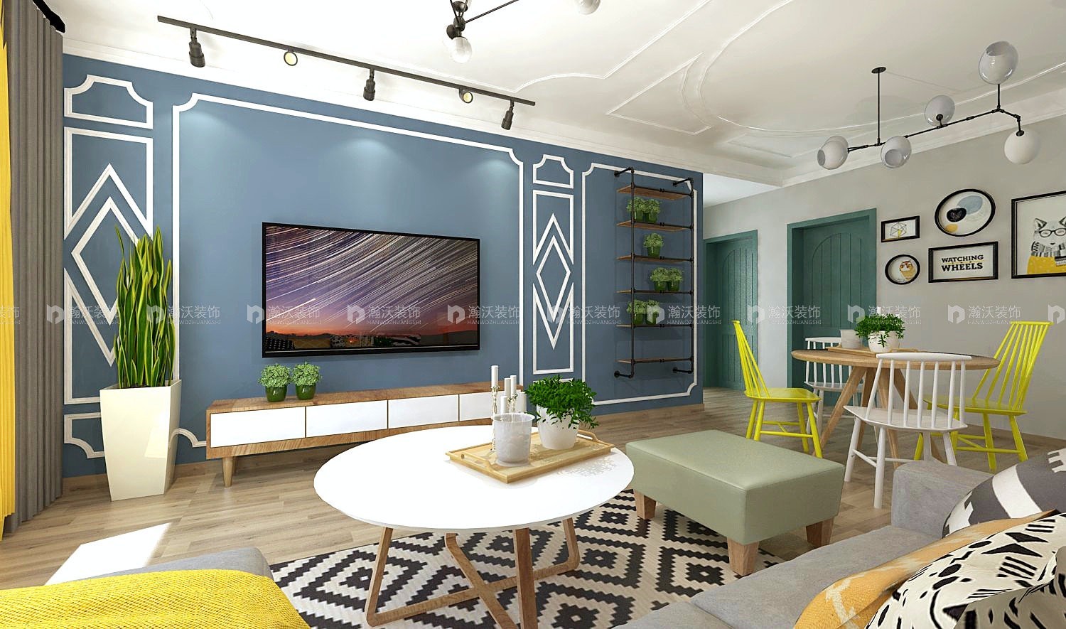 天域嘉园两室一厅装修,石家庄天域嘉园两室装修案例