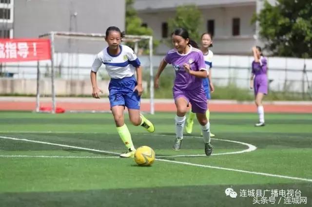 连城实小举办暑期校园足球交流会与厦门思明区小选手切磋球技
