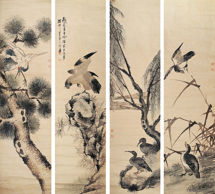 指墨山水画国画,指墨画创始人高其佩