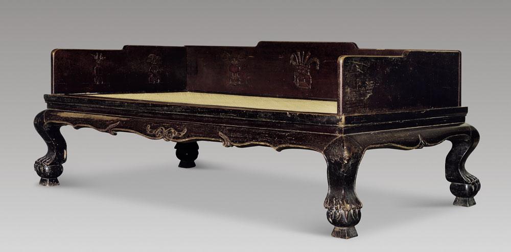 明式家具罗汉床款式,五屏风罗汉床和七屏风罗汉床