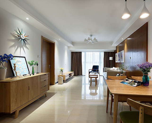 家装案例分享140现代简约风,装修原木风13万自己设计