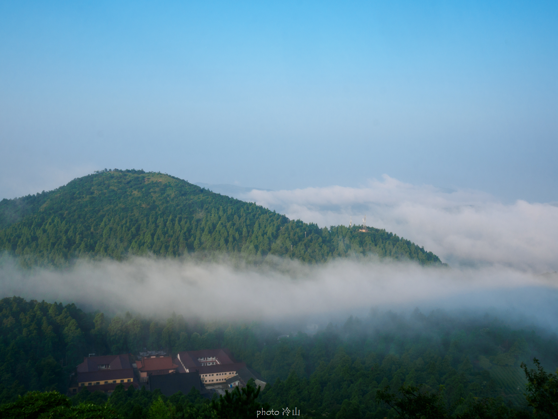 华顶千年杜鹃林,天台山石梁瀑布华顶杜鹃
