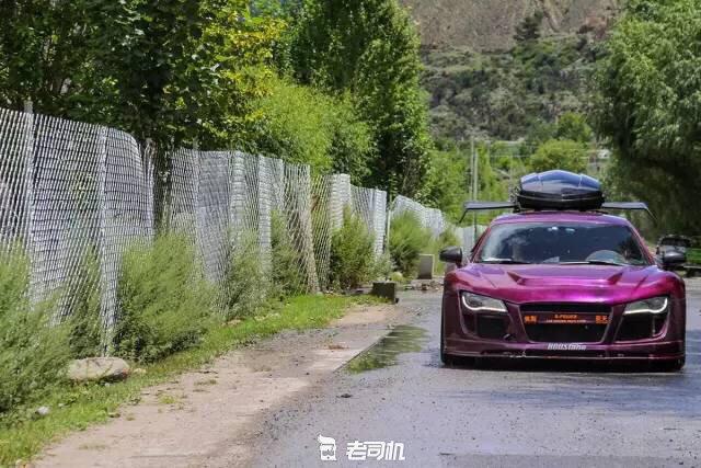 开辆超跑去*藏西**！最后看看几百万的奥迪R8破成啥样了？