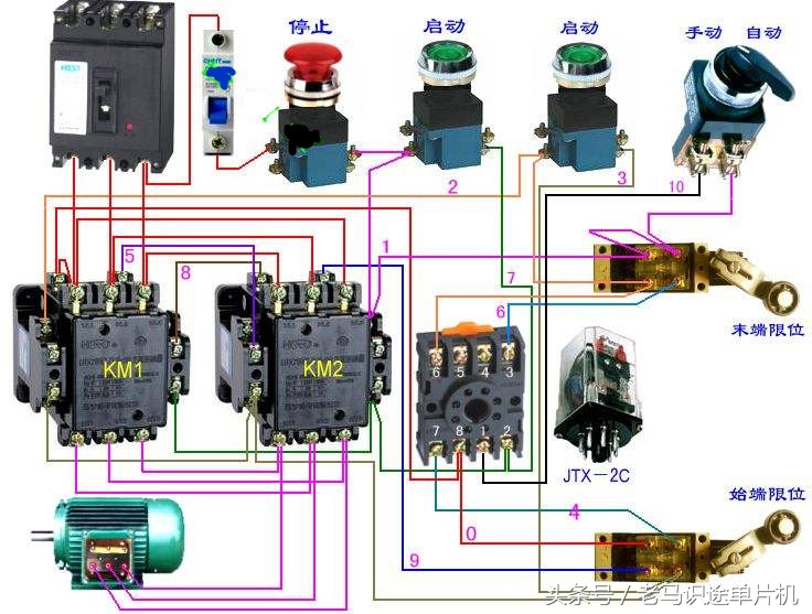 主令控制器在电路中各起什么作用,初级电工必备识别七个电路控制图