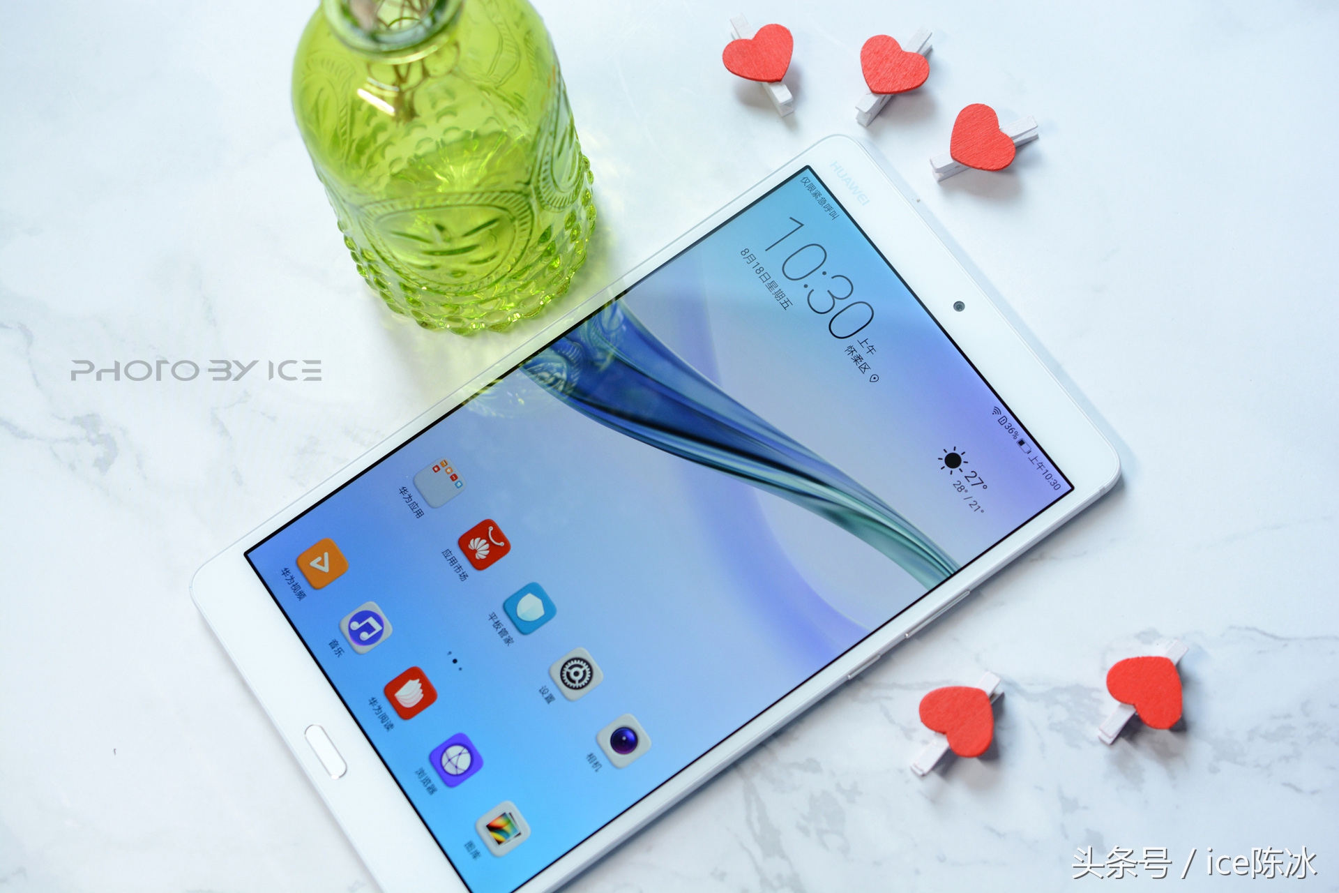 m3雪莹白版评测,测评华为平板m3青春版