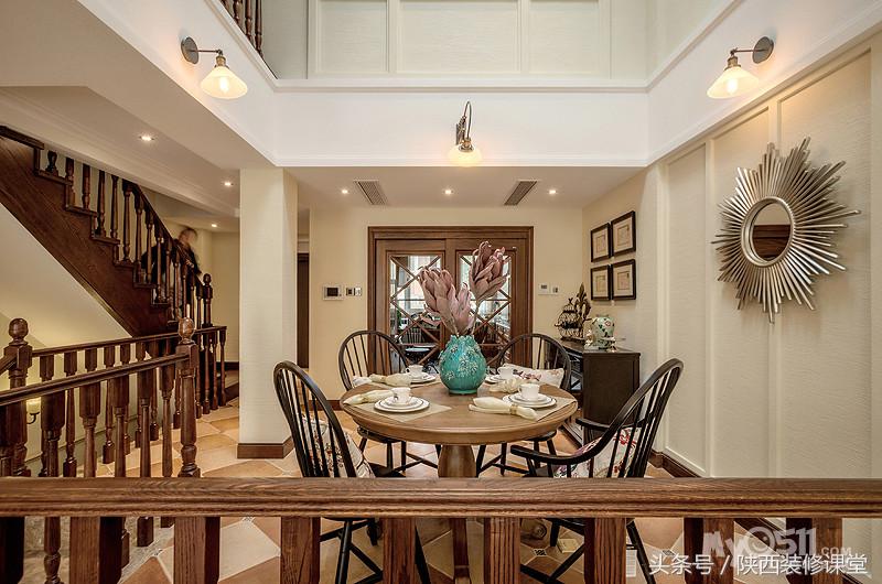 190平方装现代美式风格要多少钱,180平复式现代美式