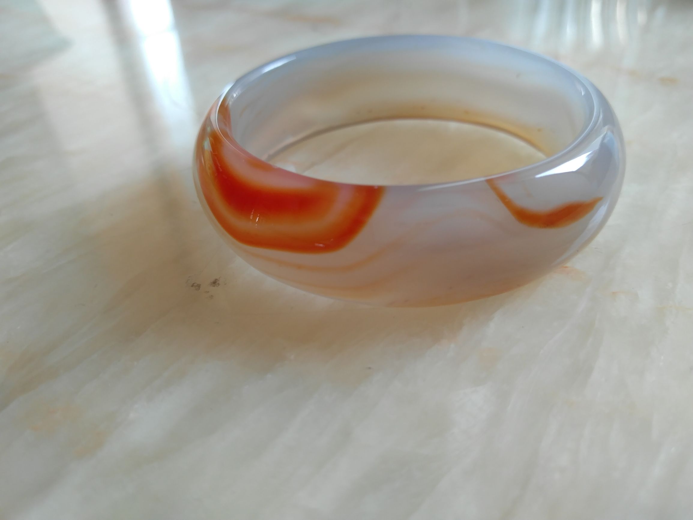 冰彩玛瑙手镯,马料高冰透玛瑙手镯