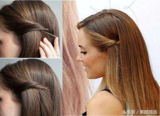 刘海尴尬期这样处理简单又好看,刚剪的刘海怎么处理好看