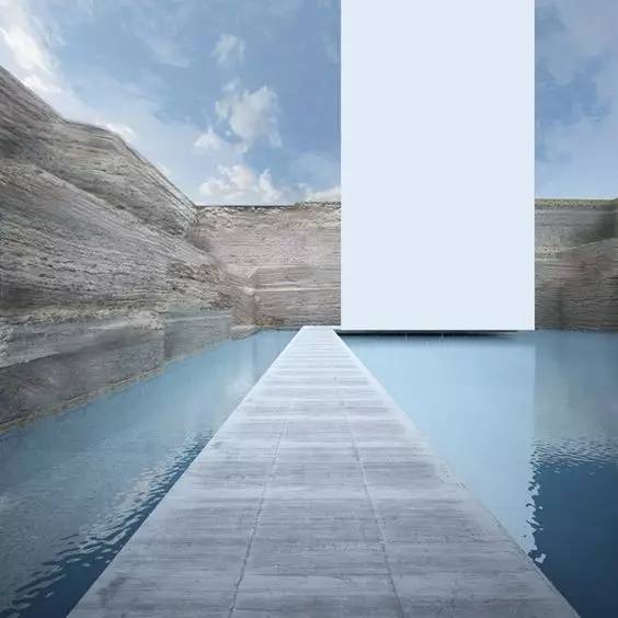 建築有水，心若止水