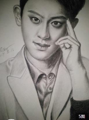 素描明星头像高清图片,很丑但一眼能认出的明星素描