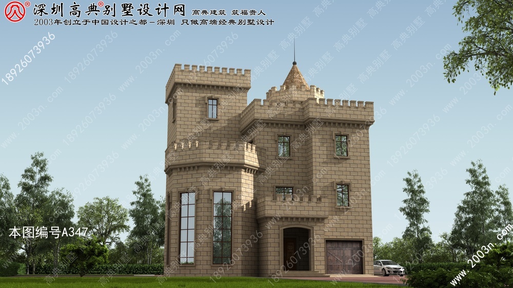 野外三层别墅设计图,鲁班乡村房屋设计图