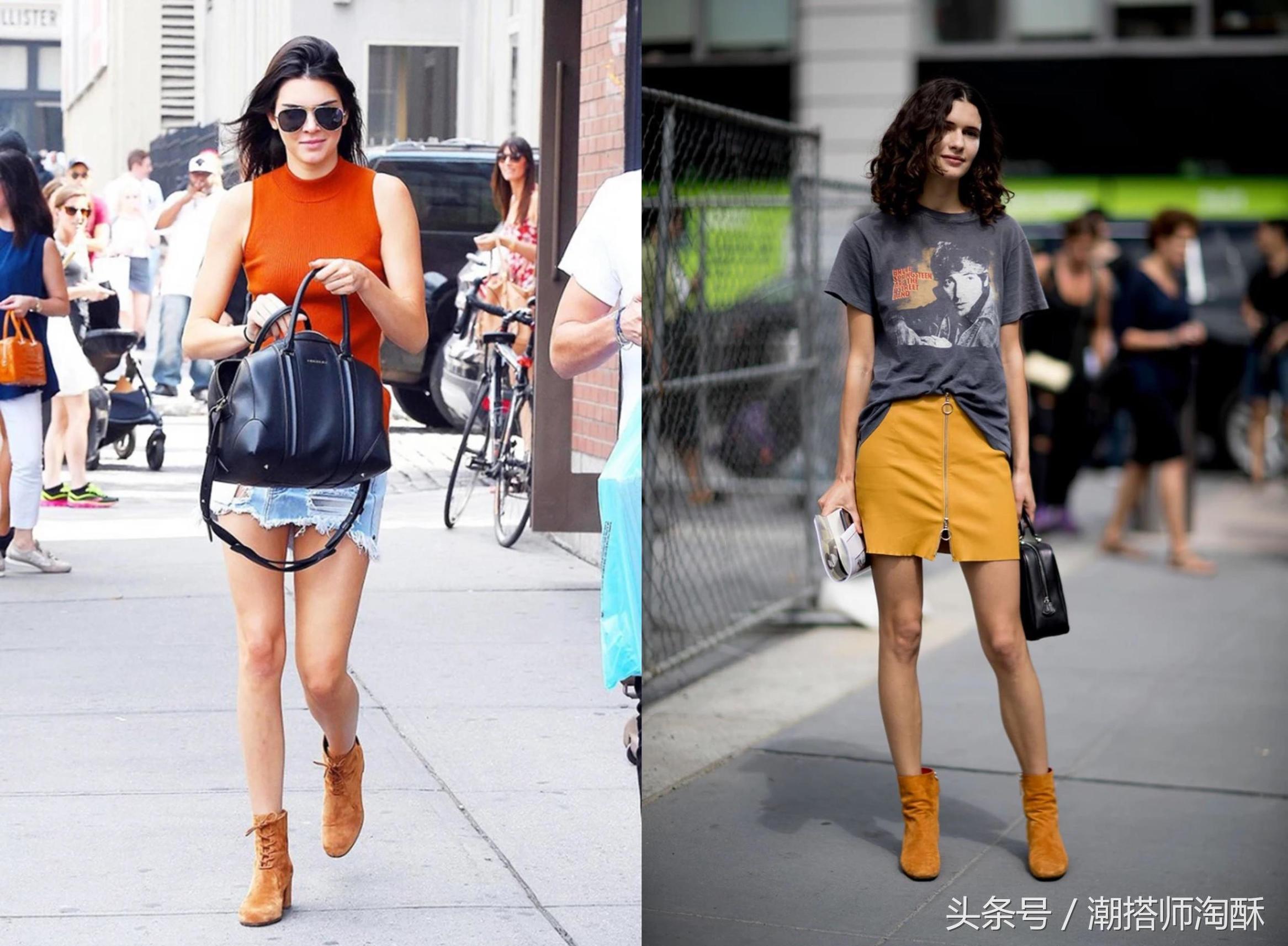 秋季踝靴搭什么裤子,踝靴合集穿搭提升气质又好看