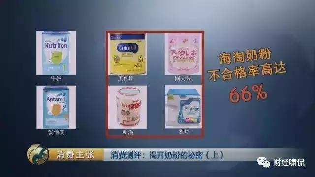 央视曝光不达标奶粉,8款海淘奶粉不符合国标