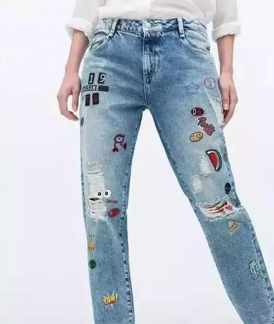 破洞牛仔裤越来越大,牛仔裤破洞拉丝断了怎么补