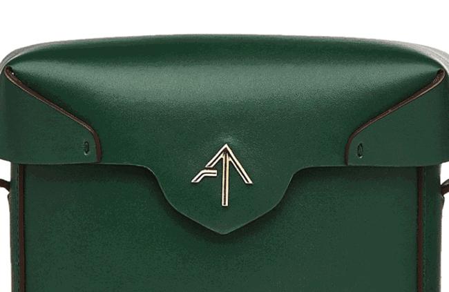 这款复古文艺包包,小众高级感复古包包绿色