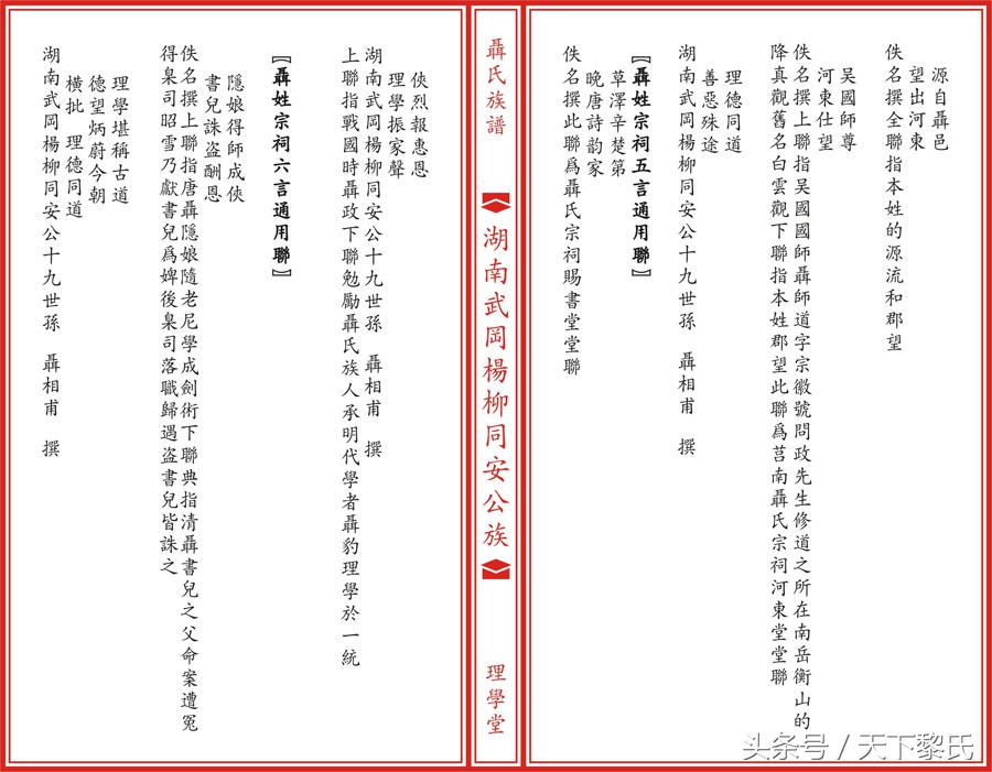 聂姓是安徽本土姓氏吗,湖南聂氏家谱及辈分