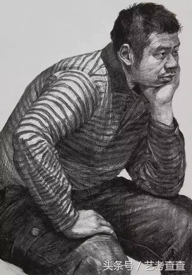 艺术高考素描速写色彩标准,中央美术学院素描静物高分卷