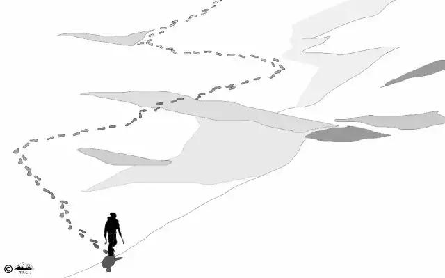 登山的过程就像人生,登山是一场孤独的修行
