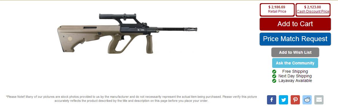 美国人买的枪跟军队用的一样么,美国人买的枪