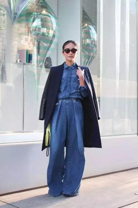 阔腿裤女款九分秋冬,九分灰色西装秋冬阔腿裤