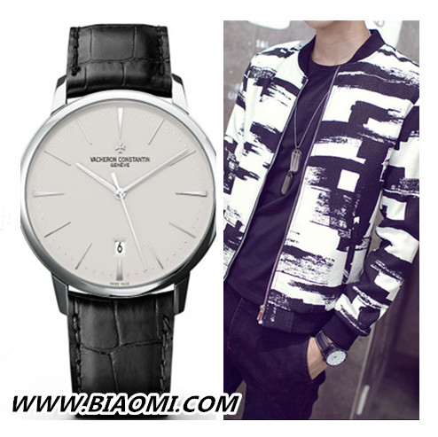 男装复古小金表搭配,怎么穿衣服才能和黑色手表更搭配