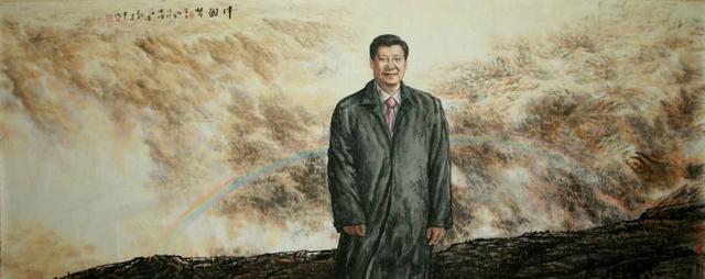 朝坊观瀑风雷间，九曲激浪生层烟——记画家郭建平